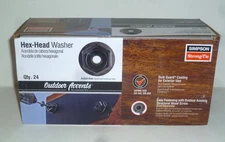 Simpson Strong-Tie Outdoor Accents Black Powder-Coated Hex-Head Washer (24-Pack)