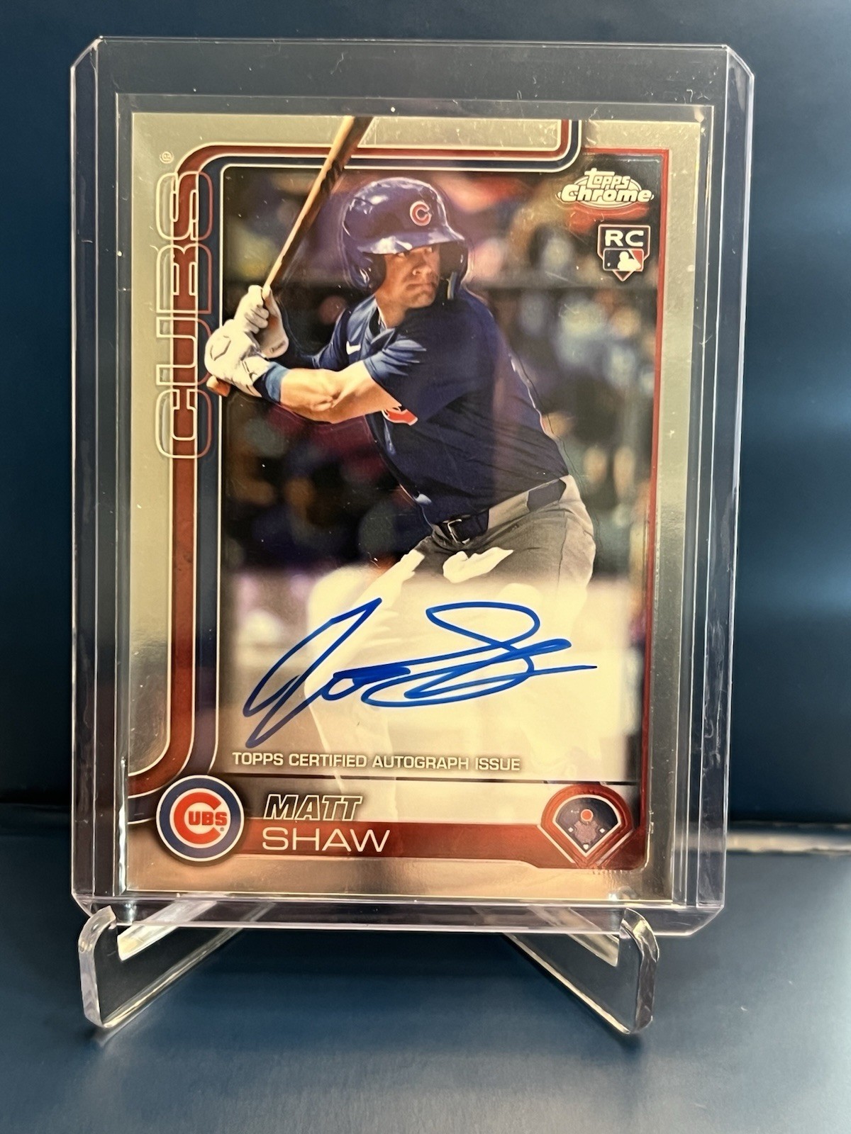 2025 Topps Chrome - Rookie Autographs Matt Shaw #RA-MS (AU, RC)