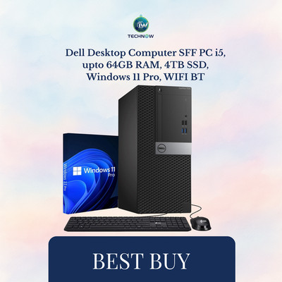 Dell optiplex tower intel i5 6500 desktop pc 16gb 512gb ssd dvd wifi windows 11