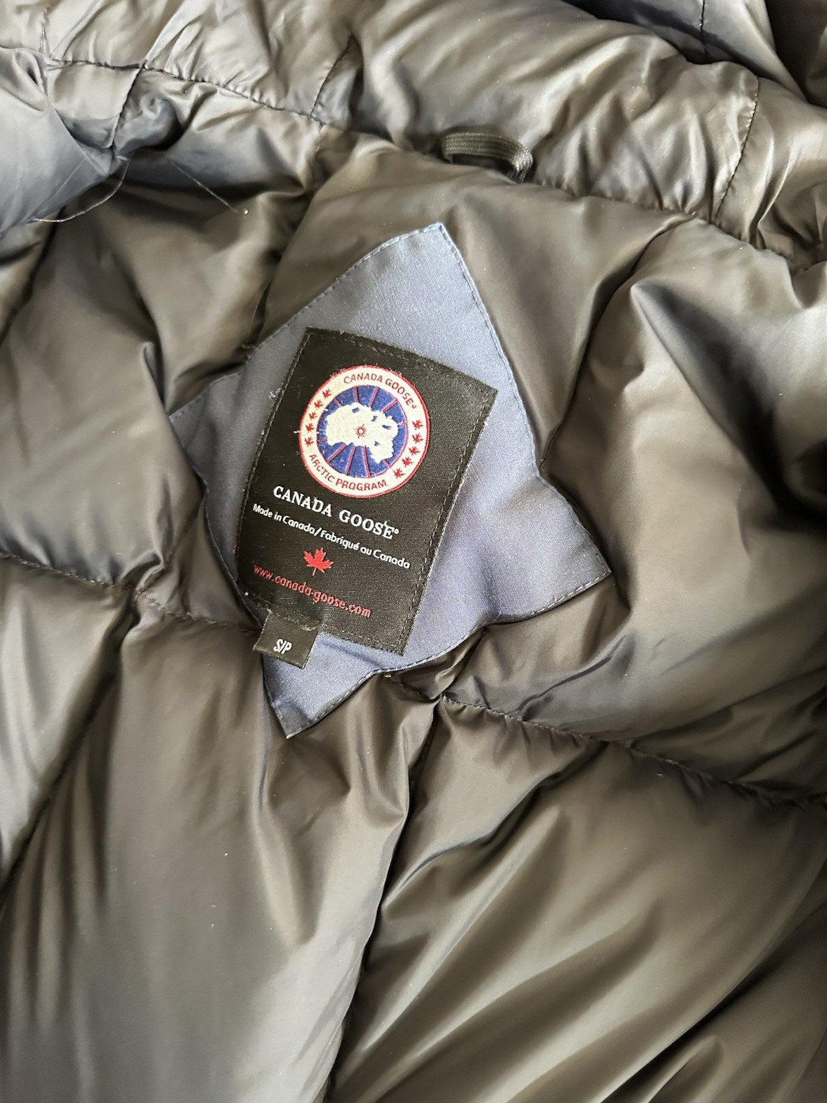 Canada goose Men Ontario Parka Heritage Navy S Small 6528M AUTHENTIC image 7