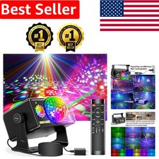 Compact Strobe Party Light with 7-Color Background for Festive Celebrations