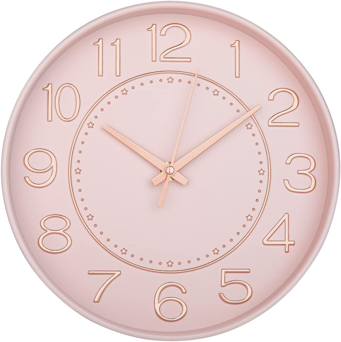 Battery Powered Modern 10'' Wall Clock - Silent Decor for Li