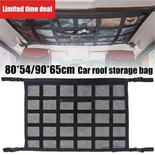 Car Ceiling Cargo Net Roof Storage Organizer Mesh Space Saving Black