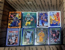 MEDIUM FLAT RATE BOX  PANINI, TOPPS, LEAF W MIX 15 AUTOS/MEM HUGE COLOR LOT