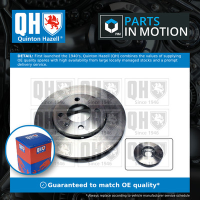 2x Brake Discs Pair Vented fits VW LOAD UP 1.0 Front 14 to 20 256mm Set QH New