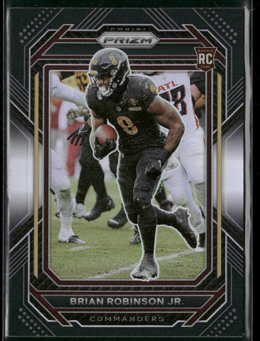 2022 Panini Chronicles #PB-23 Brian Robinson Jr. Prizm Black Silver