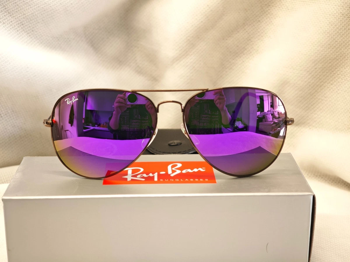 Ray-Ban Pilot Purple Sunglasses for Men for sale | eBay display picture 3