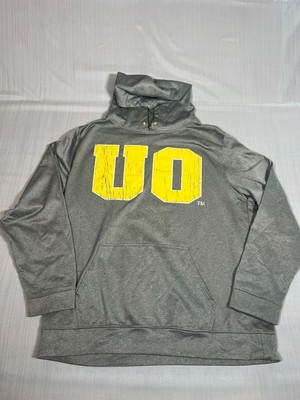 J America University of Oregon Ducks Men's XL Gray Hooded Sweatshirt (A5)