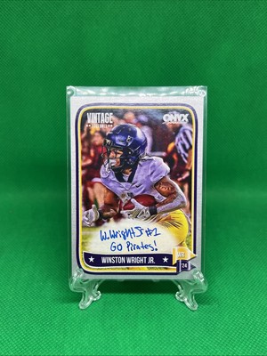 Winston Wright Jr-2024-Onyx Vintage-Auto- Plus Inscription ..Grey 1/10 SSP..