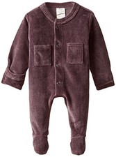 Lovedbaby L'ovedbaby Unisex-Baby Newborn Organic Cotton Velour Footed Overall,