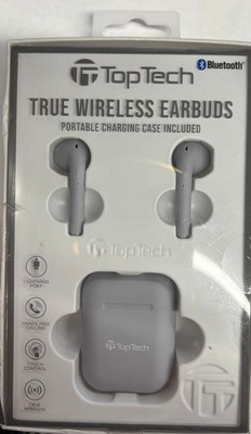 New Top Tech True Wireless Earbuds with Charging Case Bluetooth