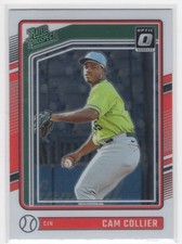 #185 Cam Collier 2024 Donruss Optic Rated Prospect Cincinnati Reds