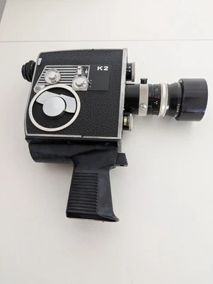 Bolex Paillard K2 Filmkamera mit Vario-Switar 1:1.9 f=8-36mm Doppel 8mm - Bild 1 von 4