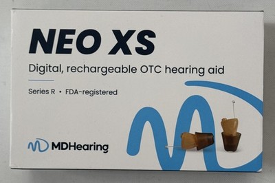 MDHearing, NEO XS, Digital Rechargeable OTC Hearing Aid, Please Read Details