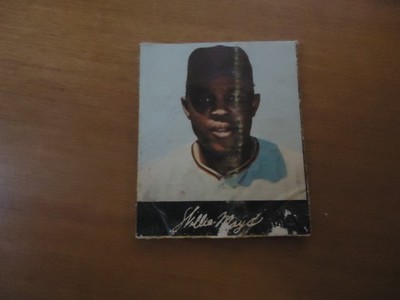 Willie Mays 1969 Milton Bradley Game Box Hand Cut Card
