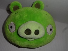 Angry Birds Green Pig 7" Plush Stuffed Animal GREAT CONDITION NO TAG