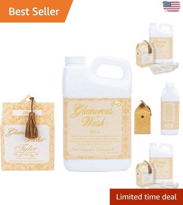 TYLER Diva Luxury Laundry Detergent - 32 Oz Liquid & Dryer Sachets Included