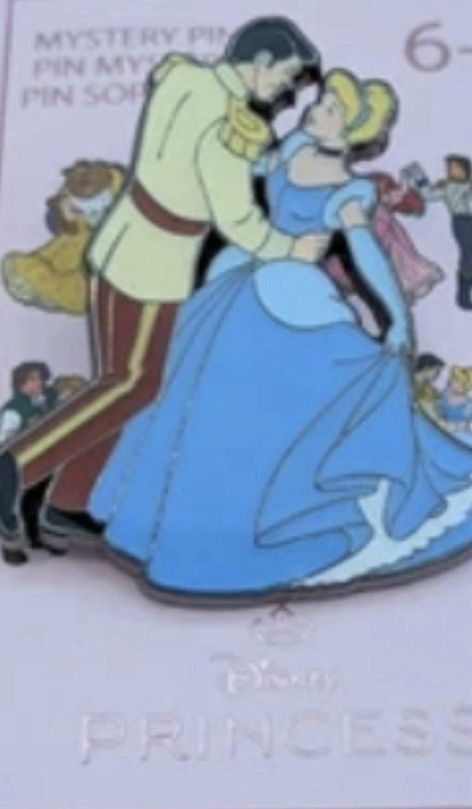 CINDERELLA & PRINCE CHARMING PIN - Disney Loungefly Princess Dancing Couples New