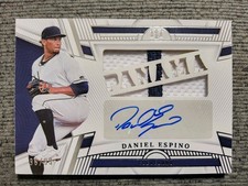 2023 NATIONAL TREASURES DANIEL ESPINO Die-Cut PANAMA Patch Auto 96/99! Guardians