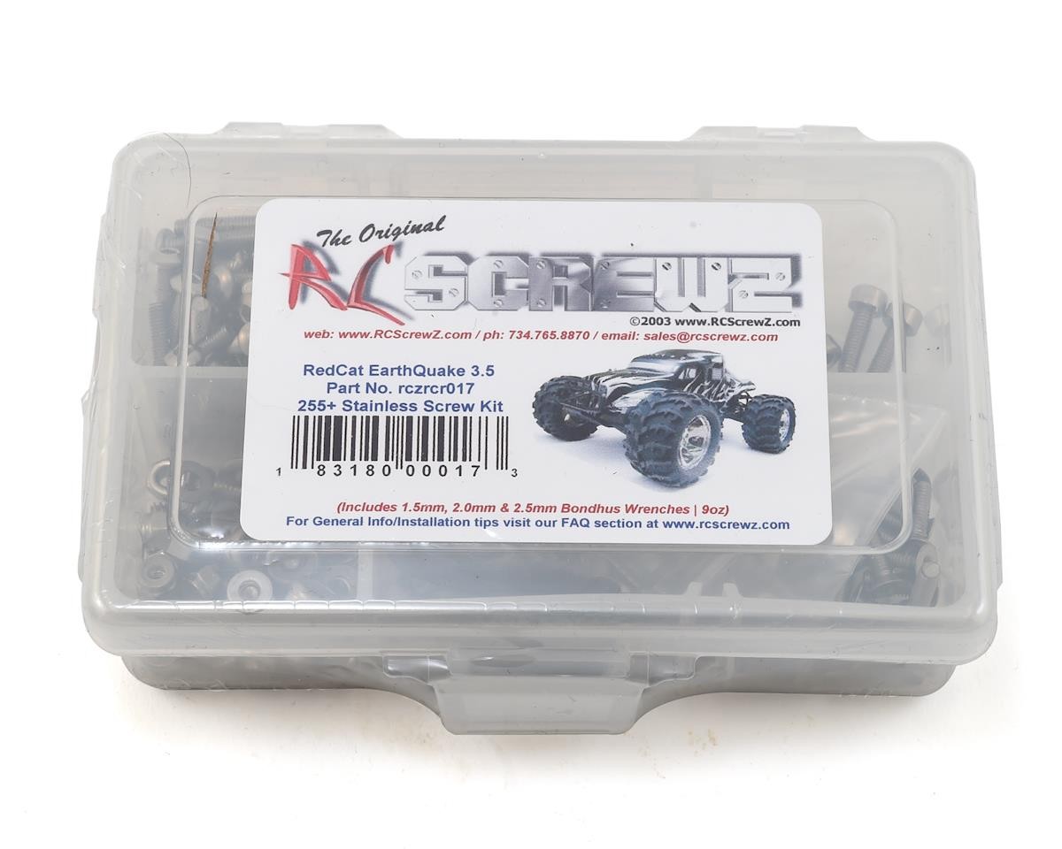 RC Screwz RedCat Racing Earthquake 3.5 Stainless Steel Screw Kit [RCZRCR017]