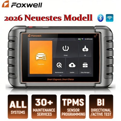 2026 FOXWELL NT809TS Profi KFZ OBD2 Diagnosegerät Bi-directional Auto Scanner DE