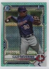 2021 Bowman Chrome Prospects Mega Box Aqua Mojo Refractor Yunior Severino 0x51
