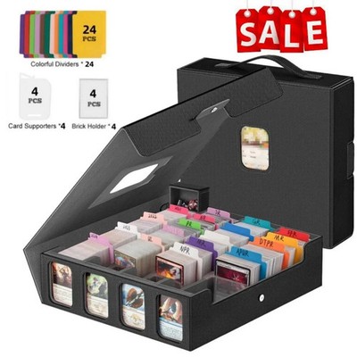 Card Deck Case for Trading Cards 3200+ Card Storage Box Card Holder MTG, TCG New