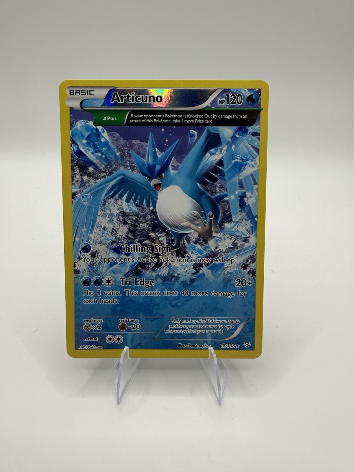 Pokémon Articuno Holo 17/108 XY Roaring Skies Legendary Bird LP