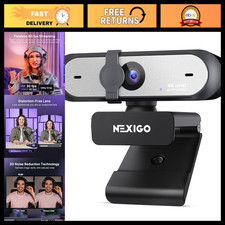 4K Webcam with Autofocus, 1080p 60fps, Noise-Canceling Mic  Privacy Cover - Gam