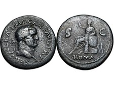 Galba, Sestertius, Rome, 68 AD. RARE! [ROM_3923]