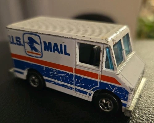 Letter Getter U.S. Mail Truck 1976 Hot Wheels Blackwall Mattel WHITE Vintage