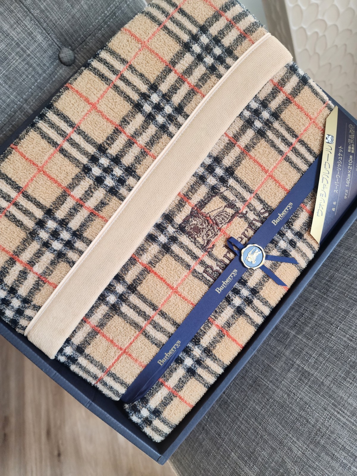 Authentic Burberry London Wool Blanket