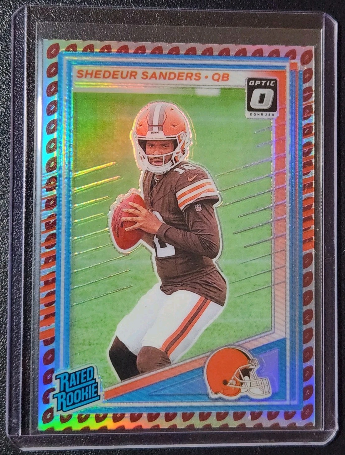 2025 Panini Donruss NFL Optic Preview #306 Shedeur Sanders RC Football Emoji SSP