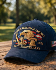Baseball Cap United States 250th Anniversary Hat Suitable for Multiple Occasion