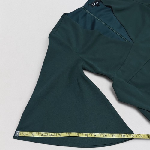 Mini Vestido Lulus Manga Campana Para Mujer Talla S Verde Bosque Bodycon Tela Elástica - Imagen 10 de 13