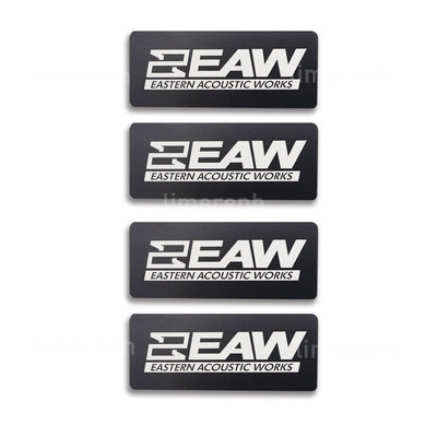 4PCS EAW (Eastern Acoustic Works) Speaker Logo Badge Acrylic sized 80mm x 32mm