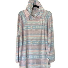 NWT LuLaRoe Amber Pastel Hooded Tunic 2XL