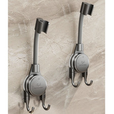 Support de pommeau de douche réglable 2 pièces avec ventouse forte pour utilis