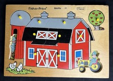Vintage Fisher Price Barn Wood Puzzle 501 Pick-Up  Peek REPLACEMENT PARTS