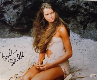 Brooke Shields Authentic Signed In Person 11x14 Color Photo JSA COA METALLIC