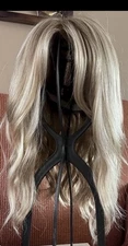 Jon Renau HAND TIED Mono Top Lace Front Wig Synthetic  Blonde w/ Highlights EUC