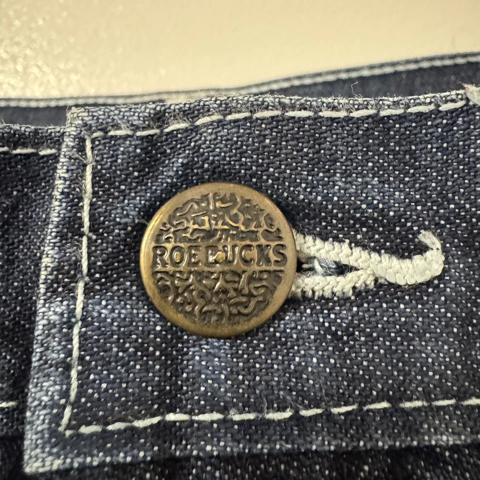 Pantalones de mezclilla vintage Sears Roebuck Carpenter talla grande 44x30 prensa permanente Foto 2 de 4