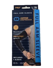 Copper Compression Pro+ Full Arm Sleeve, Size Large/XL Unisex