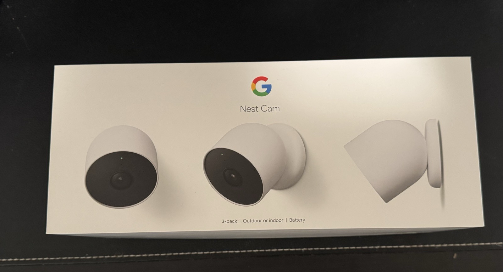 Google Nest Cam 3-Pack Indoor Outdoor Wireless Security Cameras Snow  