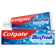 Max Fresh Cooling Crystals Toothpaste 75ml Freshness Powered by UltraFreeze 10x 4.41 per litre