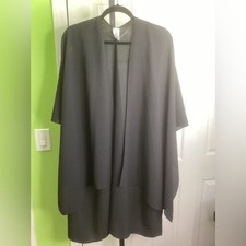 Elegant Black Women's Kimono, One Size
