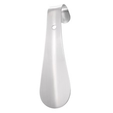 Shoe Horn 5.9" Metal Curved Handle Shoe Helper Shoehorns, Silver