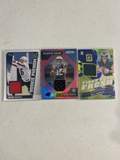 Javon Baker, Javonte Sanders, And Will Shipley. Rookie Patch Lot (3)