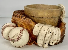 Vintage 2003 Baseball Glove Planter/flower Pot Young’s Inc