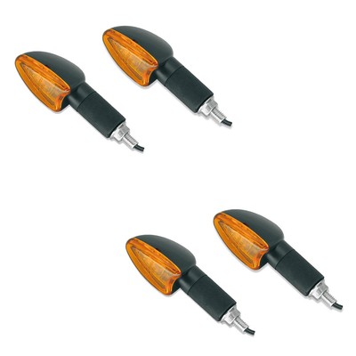 Blinker Arrow 2 Paar Halogen für Mini Motorrad Quad ATV Custom orange lang 21W